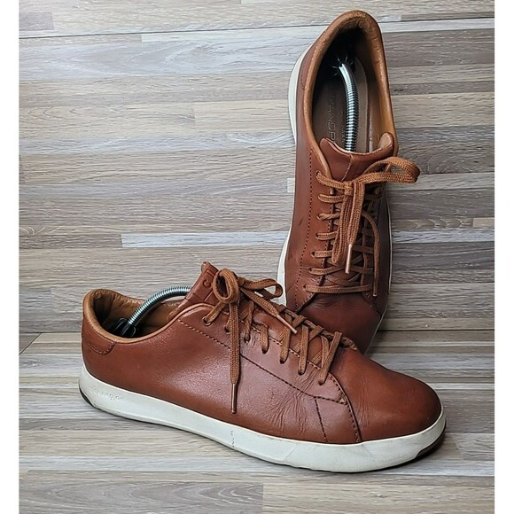 Cole Haan GrandPro Men's Size 11 Brown Leather GrandOs Comfort Sneaker Lace Up - Picture 2 of 13